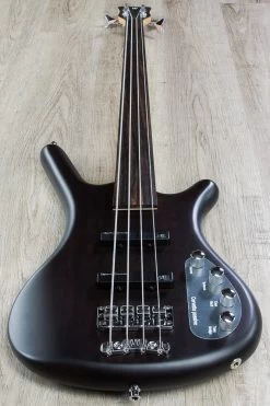 Warwick RockBass Corvette Basic Passive 4-String Electric Bass, Fretless - Nirvana Black Transparent Satin -Musical Instrument Store img 7679 1