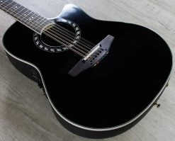 Ovation 2056AX-5 Pro Legend 12-String Deep Contour Cutaway Acoustic-Electric Guitar In Black With Hard Case -Musical Instrument Store img 9353