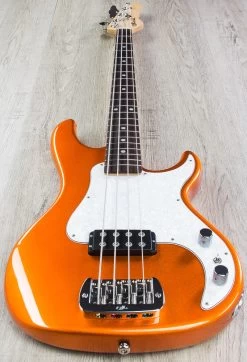 G&L USA Kiloton Bass, Tangerine Metallic, Rosewood Fretboard, 1.5" Nut Width -Musical Instrument Store img 9744