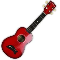 Kala MK-SD-RDBURST Makala Dolphin Ukulele - Red Burst