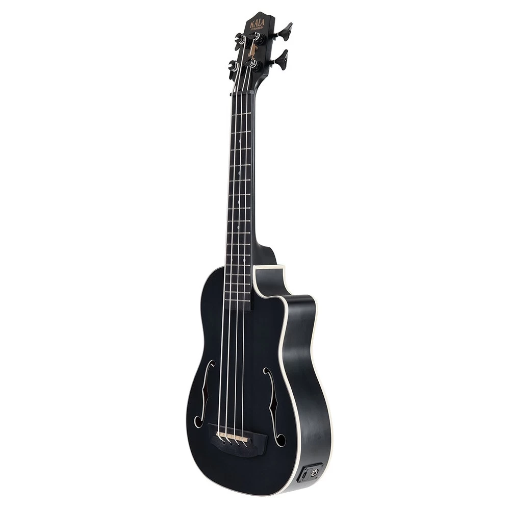 Kala Music Journeyman Mahogany U-Bass Acoustic Electric Ukulele Bass, Black 4 Kala Music Journeyman Mahogany U-Bass Acoustic Electric Ukulele Bass, Black - Image 2