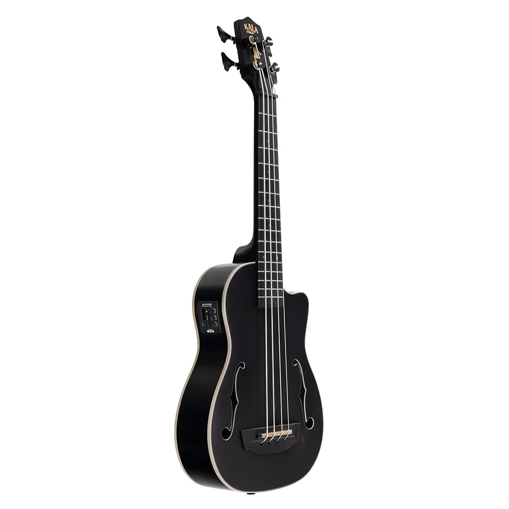 Kala Music Journeyman Mahogany U-Bass Acoustic Electric Ukulele Bass, Black 5 Kala Music Journeyman Mahogany U-Bass Acoustic Electric Ukulele Bass, Black - Image 3