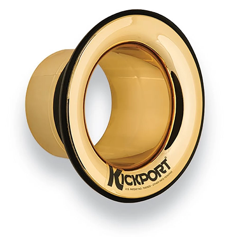 Kickport 2 International KickPort Bass Drum Port Insert - Gold 3 Kickport 2 International KickPort Bass Drum Port Insert - Gold