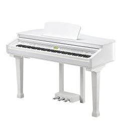 Kurzweil KAG-100 88-Key Mini Digital Grand Piano W/ Bluetooth, White Polish