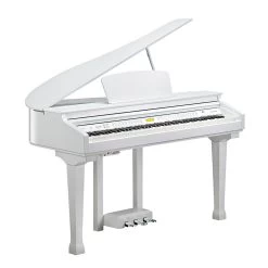 Kurzweil KAG-100 88-Key Mini Digital Grand Piano W/ Bluetooth, White Polish -Musical Instrument Store kurz dship kag 100 whp u 3