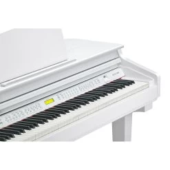 Kurzweil KAG-100 88-Key Mini Digital Grand Piano W/ Bluetooth, White Polish -Musical Instrument Store kurz dship kag 100 whp u 4