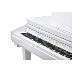 Kurzweil KAG-100 88-Key Mini Digital Grand Piano W/ Bluetooth, White Polish -Musical Instrument Store kurz dship kag 100 whp u 5