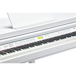 Kurzweil KAG-100 88-Key Mini Digital Grand Piano W/ Bluetooth, White Polish -Musical Instrument Store kurz dship kag 100 whp u 6