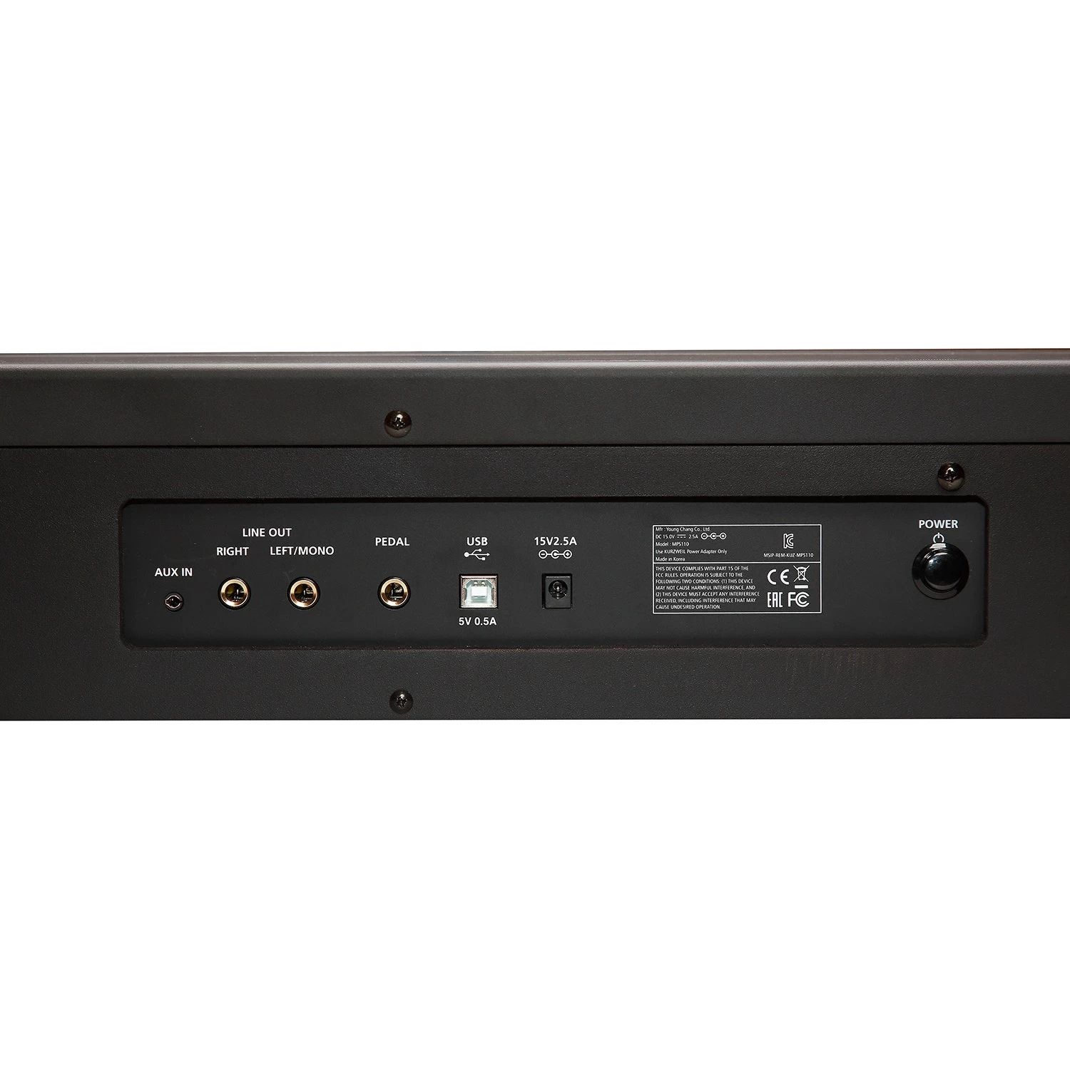 Kurzweil MPS-120 88-Key Digital Stage Piano Keyboard, Authentic Wooden Keys 6 Kurzweil MPS-120 88-Key Digital Stage Piano Keyboard, Authentic Wooden Keys - Image 4