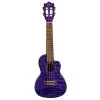 Lanikai QM-PUCEC Acoustic Electric Concert Uke Ukelele, Quilt Maple, Purple Stain -Musical Instrument Store lani qm pucec 3