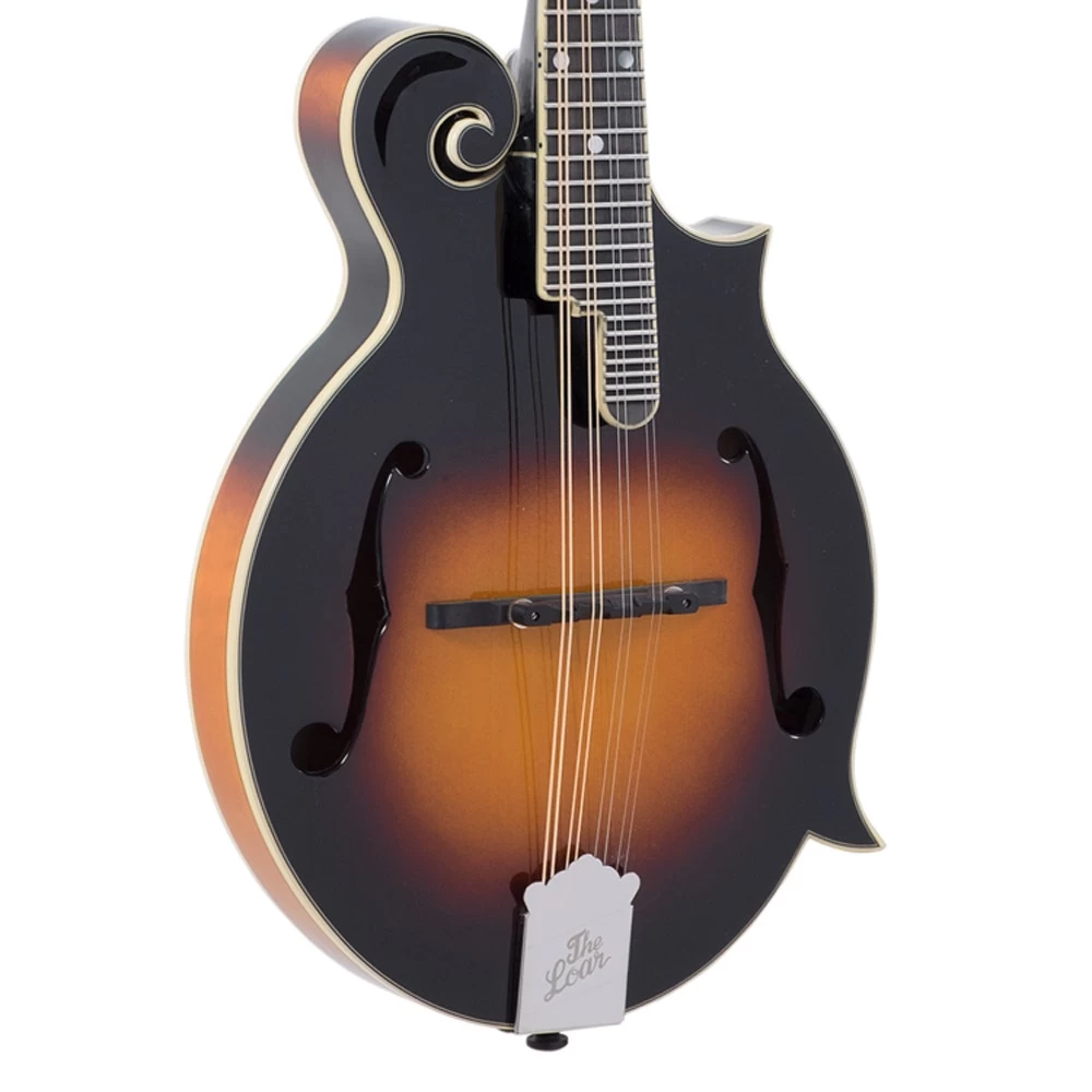 The Loar LM-600 Professional F-Style Mandolin, Solid Spruce Top, Vintage Sunburst 4 The Loar LM-600 Professional F-Style Mandolin, Solid Spruce Top, Vintage Sunburst - Image 2