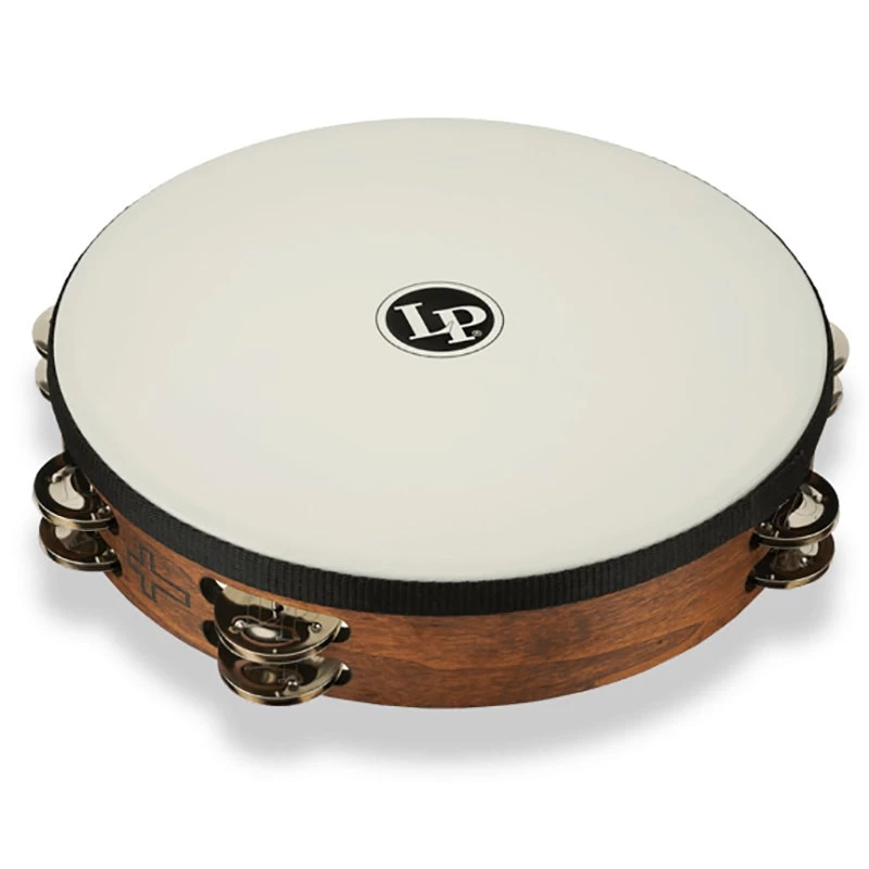 LP Latin Percussion LP316 10" Worship Tambourine With Wood Shell & Steel Jingles 3 LP Latin Percussion LP316 10" Worship Tambourine With Wood Shell & Steel Jingles