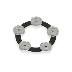 LP Latin Percussion LP3806BGA 6" Tambo-Ring, Black Sand With Galvanized Steel Jingles