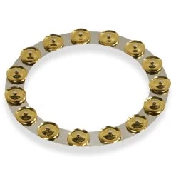 LP Latin Percussion LP3814SBS 14" Tambo-Ring, Stainless Steel With Brass Jingles