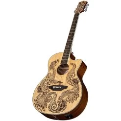 Luna Guitars HEN DRA SPR Henna Dragon Spruce A/E Acoustic Electric Guitar 10 Luna Guitars HEN DRA SPR Henna Dragon Spruce A/E Acoustic Electric Guitar -Musical Instrument Store luna hen dra spr 3