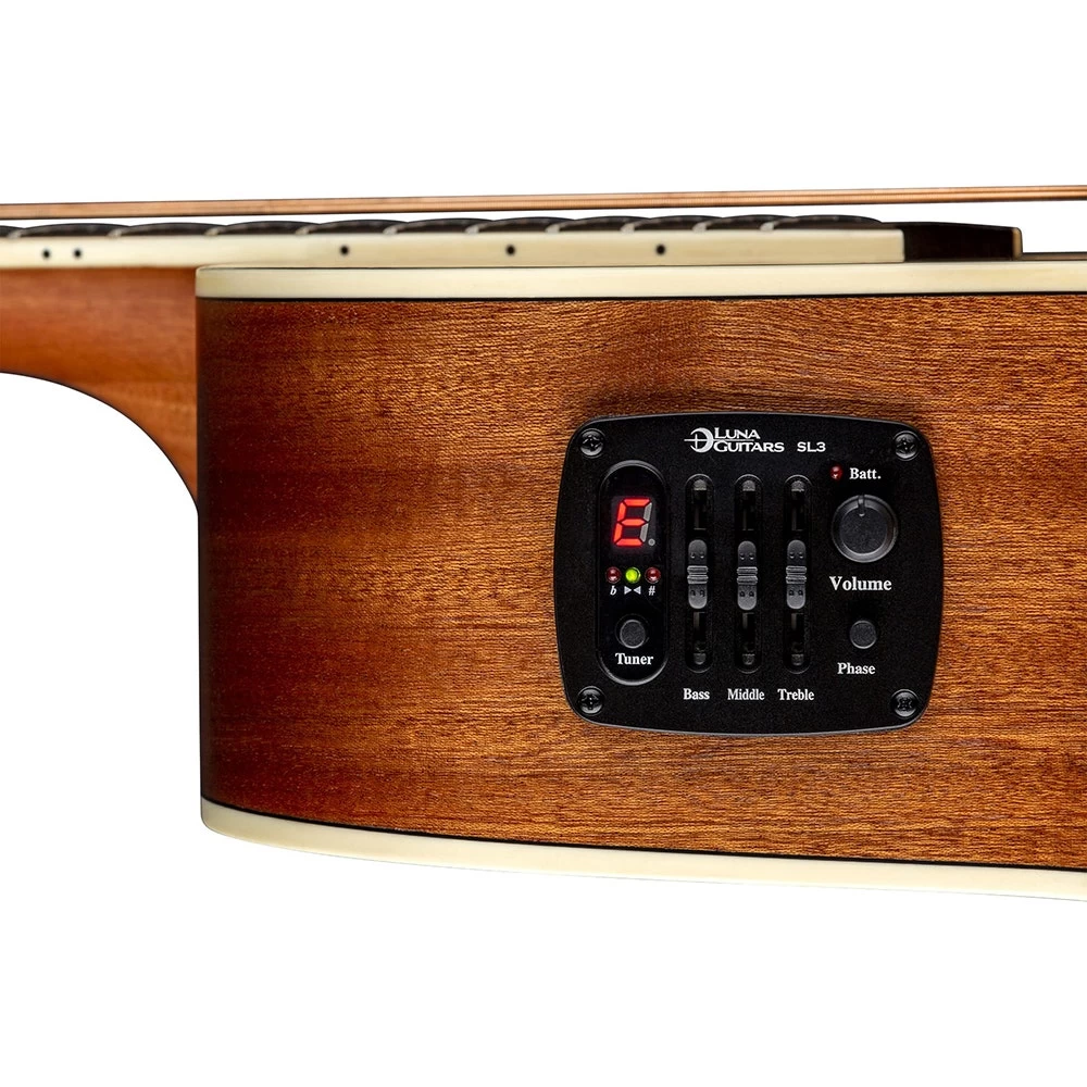 Luna Guitars HEN DRA SPR Henna Dragon Spruce A/E Acoustic Electric Guitar 7 Luna Guitars HEN DRA SPR Henna Dragon Spruce A/E Acoustic Electric Guitar - Image 5