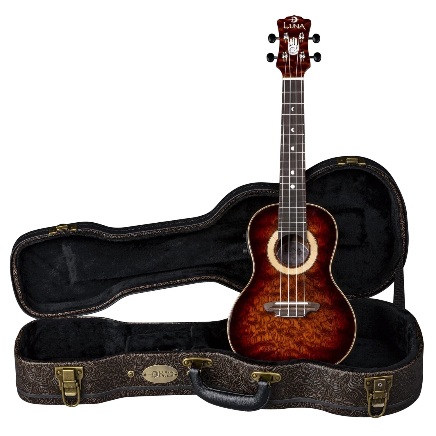 Luna UKE-15TH-C Uke 15th Anniversary Concert Ukulele W/ Preamp & Hardshell Case 6 Luna UKE-15TH-C Uke 15th Anniversary Concert Ukulele W/ Preamp & Hardshell Case - Image 4