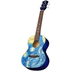 Luna Guitars UKE STR T Uke Starry Night Tenor Ukulele W/ Gig Bag, Walnut Fretboard 8 Luna Guitars UKE STR T Uke Starry Night Tenor Ukulele W/ Gig Bag, Walnut Fretboard -Musical Instrument Store luna uke str t 4