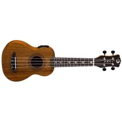 Luna UKE VMS EL Vintage Mahogany Ukulele With Preamp - Soprano