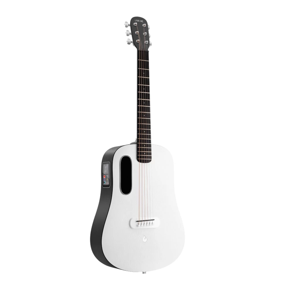 Lava Music ME Play Acoustic-Electric Smart Guitar, Black Nightfall & Frost White With Lite Bag 3 Lava Music ME Play Acoustic-Electric Smart Guitar, Black Nightfall & Frost White With Lite Bag