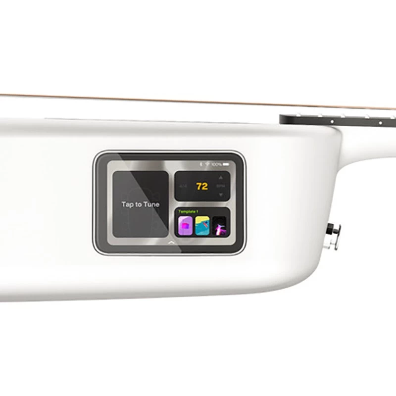 Lava Music ME 3 38" Left-Handed Touchscreen Acoustic SmartGuitar W/ Gig Bag, White 7 Lava Music ME 3 38" Left-Handed Touchscreen Acoustic SmartGuitar W/ Gig Bag, White - Image 5