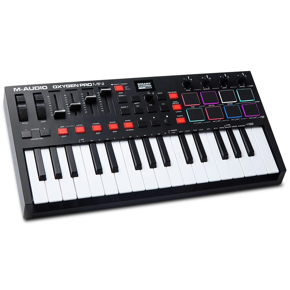 M-Audio Oxygen Pro Min 32-Mini-Key USB Powered MIDI Controller Keyboard W/ 8 Pads 5 M-Audio Oxygen Pro Min 32-Mini-Key USB Powered MIDI Controller Keyboard W/ 8 Pads - Image 3