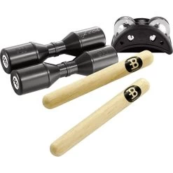 Meinl Percussion PP-1 3 Piece Shaker - Claves - Foot Jingle Percussion Pack