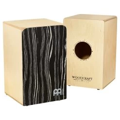 Meinl Percussion WCAJ300NT-SO Birch Woodcraft Snare Cajon, Striped Onyx