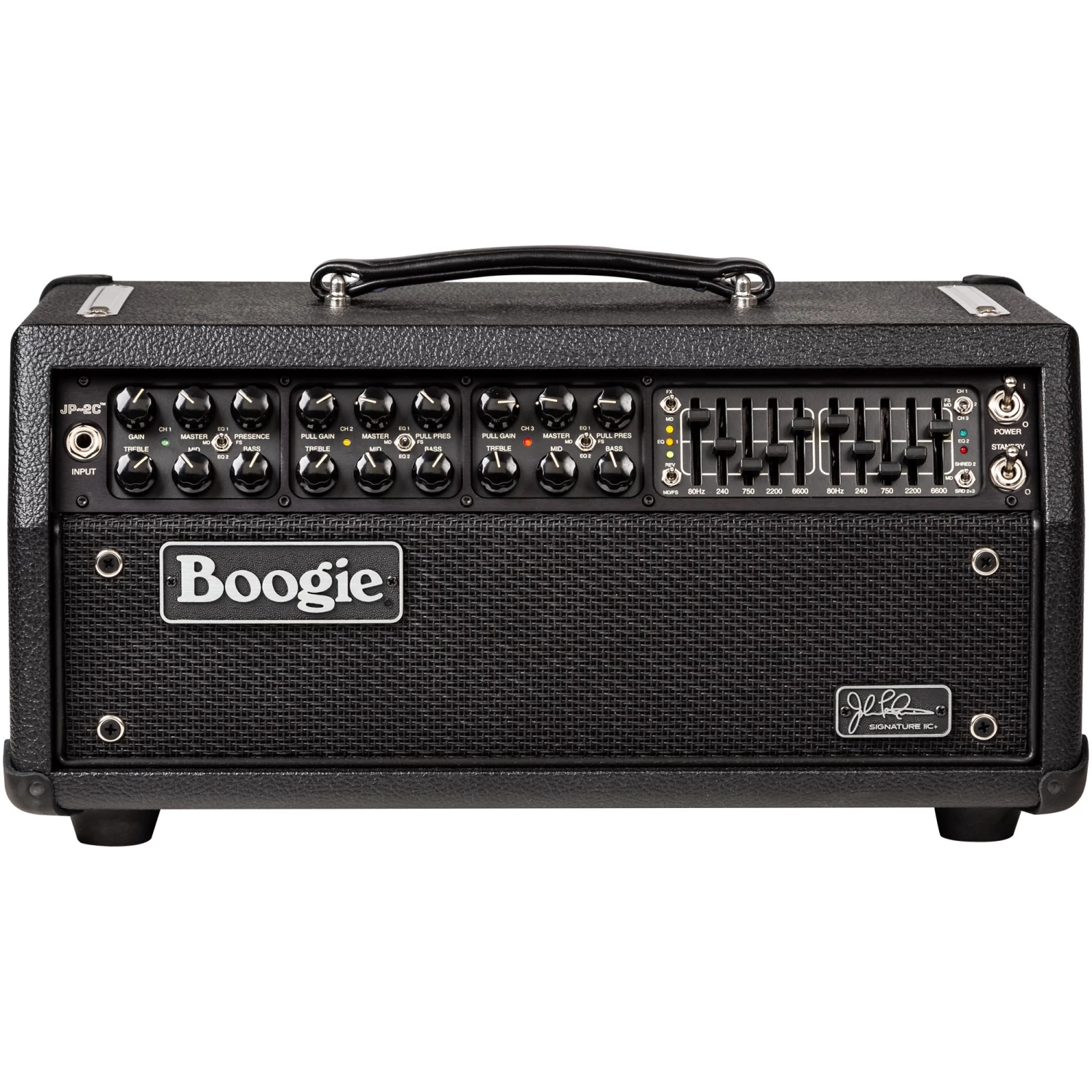 Mesa/Boogie JP2C John Petrucci 100-Watt 3-Channel Tube Guitar Amp Head, Black Bronco 3 Mesa/Boogie JP2C John Petrucci 100-Watt 3-Channel Tube Guitar Amp Head, Black Bronco