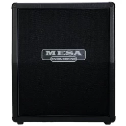 Mesa Boogie 2x12" Recto Closed-Back Vertical Slant Guitar Amp Speaker Cabinet, Black Bronco