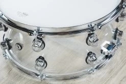 Natal Arcadia Transparent Acrylic Snare Drum (14" X 6.5") -Musical Instrument Store ntl s ac s465 4