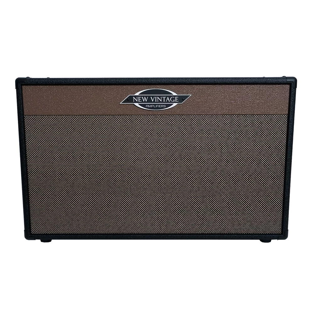 New Vintage Amps NV 2x12 Speaker Cabinet, Rough Black & Rough Brown 3 New Vintage Amps NV 2x12 Speaker Cabinet, Rough Black & Rough Brown