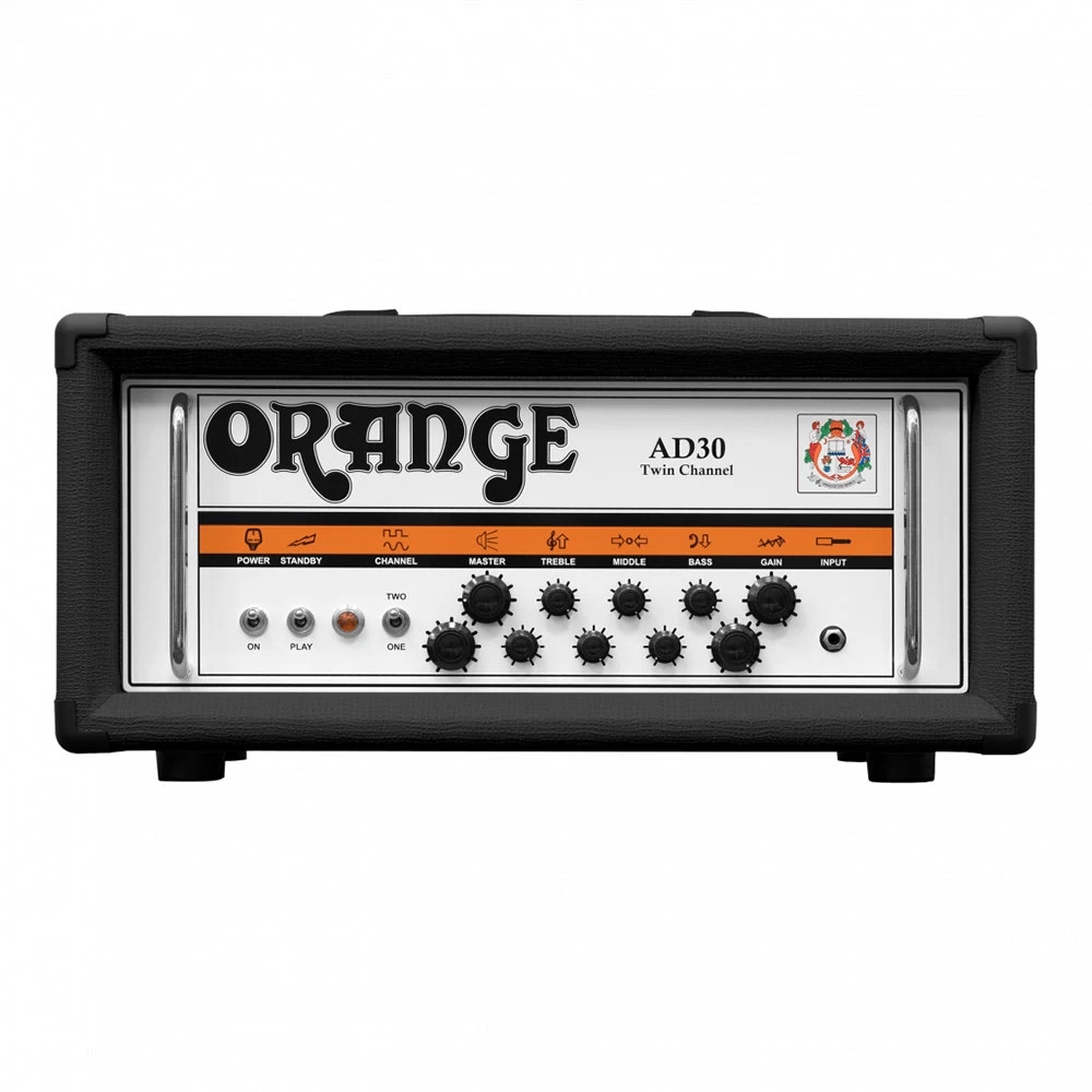 Orange AD30H 30-Watt Twin Channel Tube Guitar Amp Head, Black 3 Orange AD30H 30-Watt Twin Channel Tube Guitar Amp Head, Black
