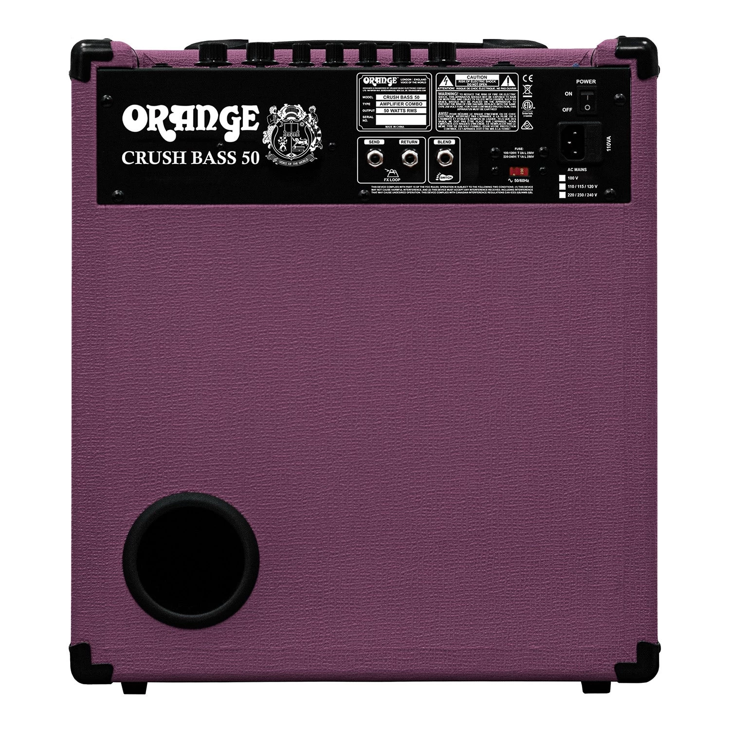 Orange Amps Crush Bass 50 LTD 50-Watt 1x12 Glenn Hughes Bass Combo Amp 6 Orange Amps Crush Bass 50 LTD 50-Watt 1x12 Glenn Hughes Bass Combo Amp - Image 4