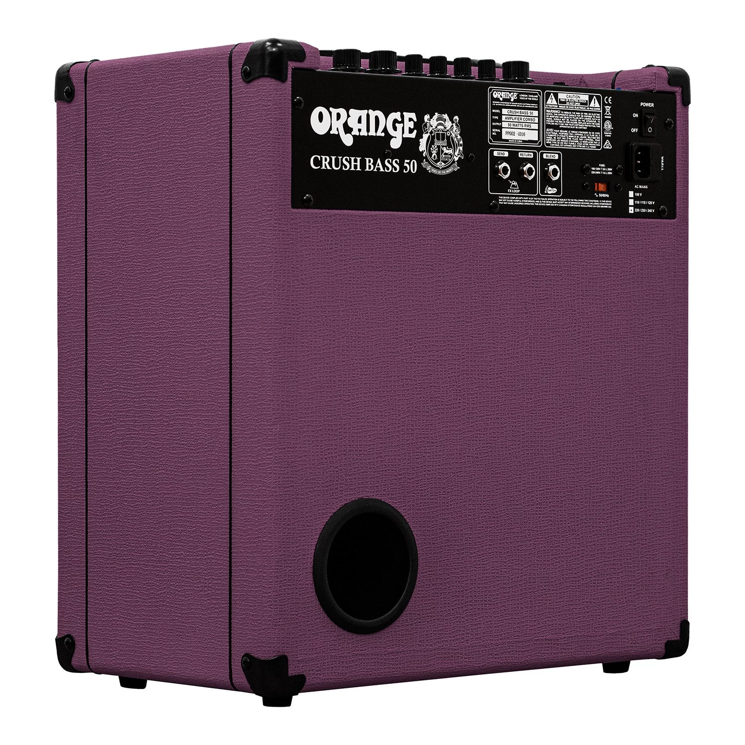 Orange Amps Crush Bass 50 LTD 50-Watt 1x12 Glenn Hughes Bass Combo Amp 7 Orange Amps Crush Bass 50 LTD 50-Watt 1x12 Glenn Hughes Bass Combo Amp - Image 5