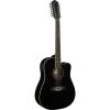 Oscar Schmidt OD312CEB 12-String Acoustic/Electric Dreadnought Guitar - Black -Musical Instrument Store oschm od312ceb 1