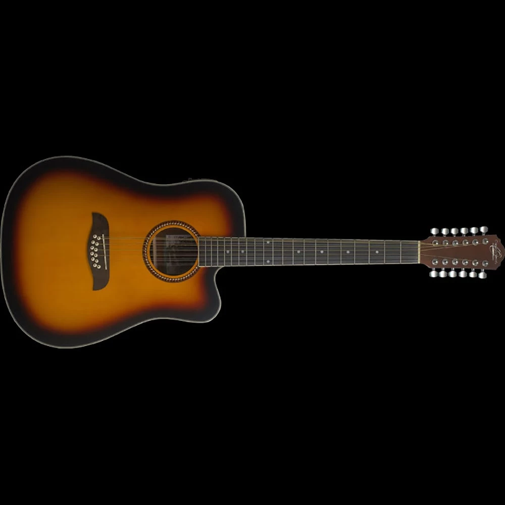 Oscar Schmidt OD312CETS 12-String Cutaway Dreadnought Acoustic / Electric Guitar (Sunburst) 3 Oscar Schmidt OD312CETS 12-String Cutaway Dreadnought Acoustic / Electric Guitar (Sunburst)