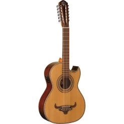 Oscar Schmidt OH52SE Solid Cedar Top Bajo Sexto Acoustic-Electric Guitar With Deluxe Padded Gig Bag