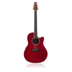 Ovation AB24-RR Applause Balladeer Cutaway Dreadnought Guitar - Ruby Red