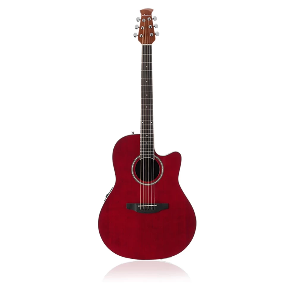 Ovation AB24-RR Applause Balladeer Cutaway Dreadnought Guitar - Ruby Red 3 Ovation AB24-RR Applause Balladeer Cutaway Dreadnought Guitar - Ruby Red