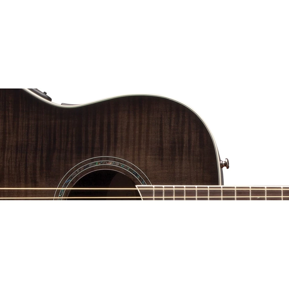 Ovation CS24P Celebrity Standard Plus Mid Depth Cutaway Acoustic-Electric Guitar In Transparent Black Flame Maple 6 Ovation CS24P Celebrity Standard Plus Mid Depth Cutaway Acoustic-Electric Guitar In Transparent Black Flame Maple - Image 4