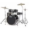 Pearl Drums EXL725P/C Export EXL 5pc Drum Kit W/ HWP-830 And P930 Hardware Pack, #248 Black Smoke -Musical Instrument Store pearl exl725p c 248 kit 1