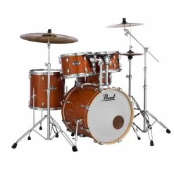 Pearl Drums EXL725P/C Export EXL 5pc Drum Kit W/ HWP-830 And P930 Hardware Pack, #249 Honey Amber