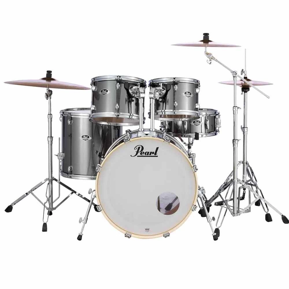 Pearl Drums EXX725S Drum Set W/ HWP830 Hardware Pack, #708 Grindstone Sparkle 3 Pearl Drums EXX725S Drum Set W/ HWP830 Hardware Pack, #708 Grindstone Sparkle