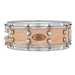 Pearl MCCA1450S/C1000 Music City Custom Solid Ash 14"x5" Snare Drum, Natural