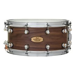 Pearl MCCW1465S/C1000 Music City Custom Solid Shell Walnut 14"x6.5" Snare Drum In Nashville Natural Hand-Rubbed Finish