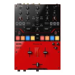 Pioneer DJM-S5 Scratch-Style 2-Channel DJ Performance Mixer, Gloss Red