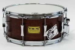 Pork Pie Percussion 6.5'' X 14'' Snare Drum, 5-Ply Hickory Fiddleback, Rosewood Satin