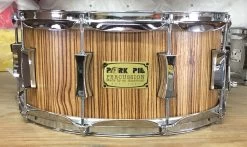 Pork Pie Percussion Beech/Zebrawood Snare Drum - 7 X 14"