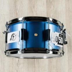 Pork Pie Percussion 7x13 Little Squealer Snare Drum, Maple / Birch, Porcaro Blue Metallic -Musical Instrument Store ppp pp7x13lspb 3